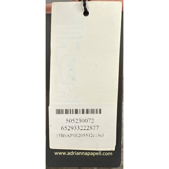 Adrianna Papell Embellished Rhinestones Kaftan Shift Dress Red Plum Size XS - Picture 13 of 16